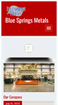 Mobile Screenshot of bluespringsmetals.com